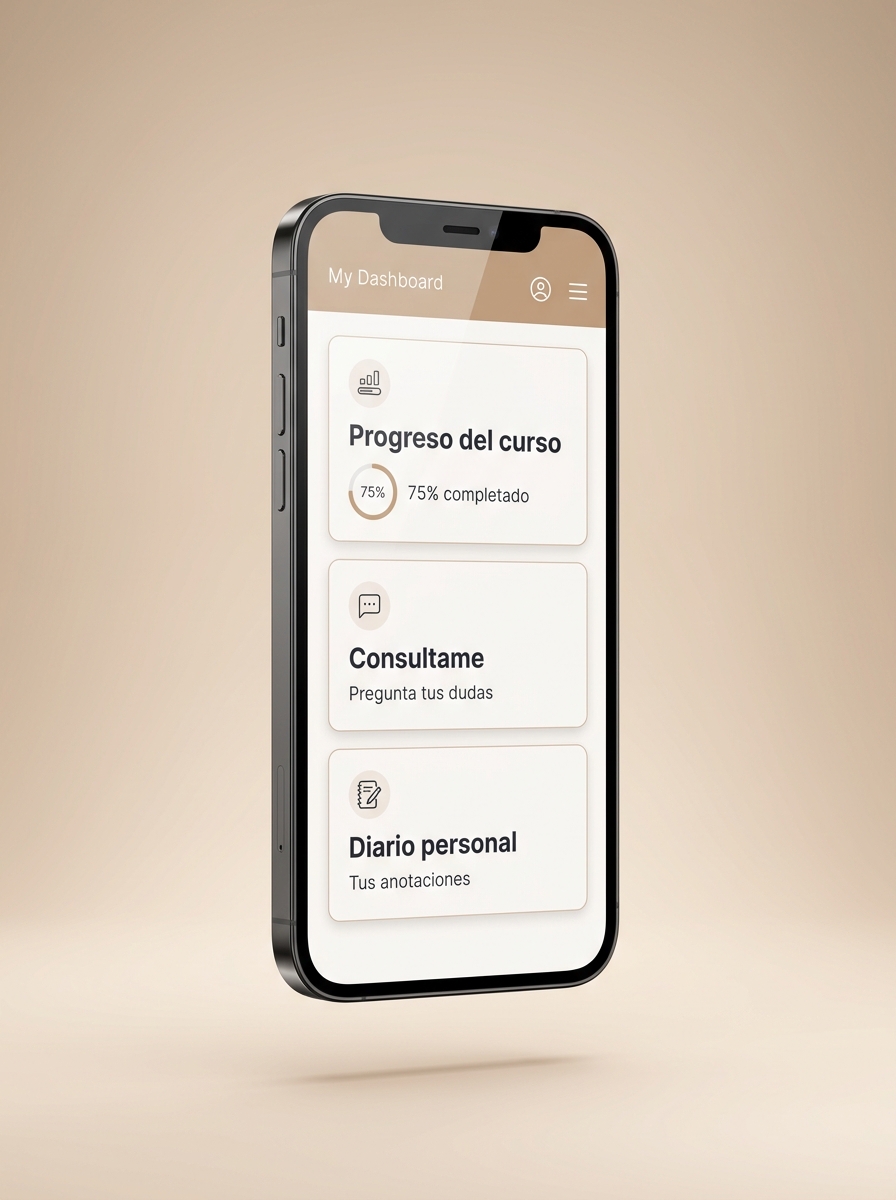 App interface mockup